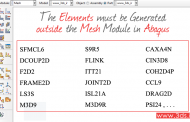 المان های ایجادی خارج از ماژول mesh در آباکوس