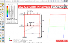 آنالیز ستون تحت بار دو بعدی با آباکوس