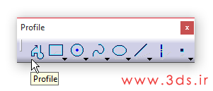 ابزار ترسیم خط و منحنی دایره ای به صورت پیوسته در کتیا