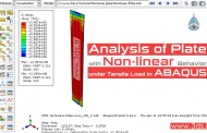 تحلیل ورق تحت کشش با رفتار غیرخطی در نرم‌افزار آباکوس
