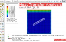 آموزش تحلیل انتقال حرارت در ورق توسط نرم‌افزار آباکوس
