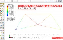 تحلیل ارتعاشات خرپا در آباکوس