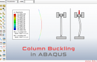 تحلیل کمانش ستون در آباکوس