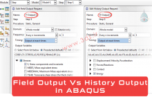 مقایسه Field Output و History Output در آباکوس