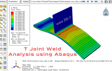 مدل‌سازی و تحلیل جوش T شکل در آباکوس