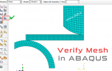 اعتبارسنجی المان‌ها به کمک ابزار Verify Mesh در نرم‌افزار آباکوس