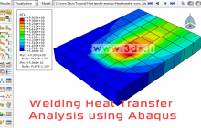تحلیل انتقال حرارت در فرآیند جوشکاری توسط نرم‌افزار آباکوس