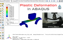 تحلیل خمش سه نقطه در آباکوس | تغییر شکل پلاستیک در ABAQUS