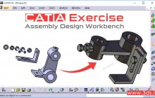 تمرین مونتاژ محصول در محیط Assembly Design نرم‌افزار کتیا - تمرین اول