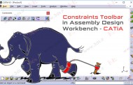 جعبه‌ابزار Constraints محیط Assembly Design کتیا