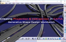 ابزارهای Projection و Intersection در محیط Generative Shape Design کتیا