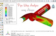 تحلیل لوله در برخورد توسط آباکوس