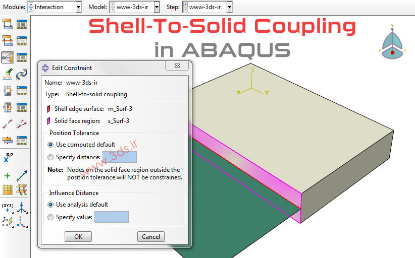 آموزش اتصال Shell و Solid در آباکوس
