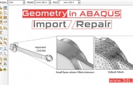 فراخوانی فایل CAD و اصلاح هندسه قطعه در آباکوس