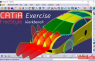 تمرین محیط FreeStyle نرم‌افزار کتیا: طراحی بدنه خودرو