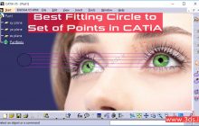 ترسیم بهترین دایره گذرنده از چند نقطه با استفاده از نرم‌افزار CATIA