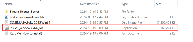 نصب جاوا برای Abaqus 2025